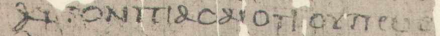 Papyrus Egerton 2: Line 31