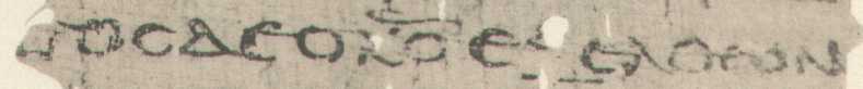 Papyrus Egerton 2: Line 33