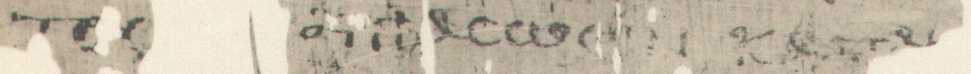 Papyrus Egerton 2: Line 29