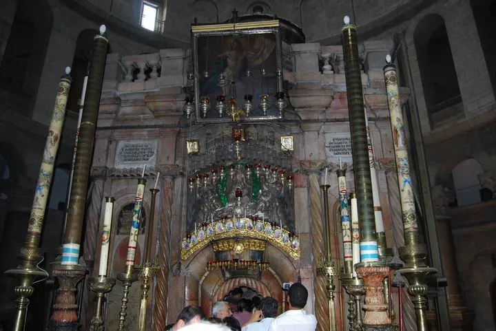 Entrance to the tomb of Jesus