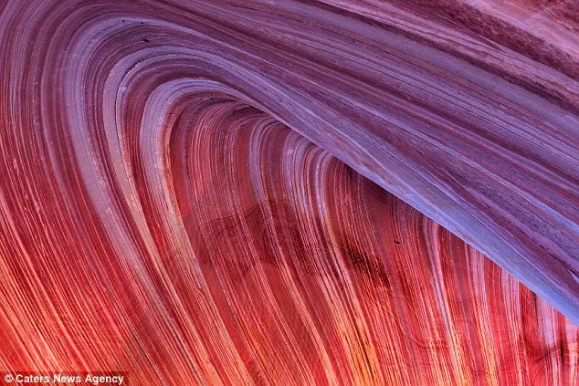 Vibrant colors: As light reflects off the old rock red, orange, and purple hues illuminate the landscape